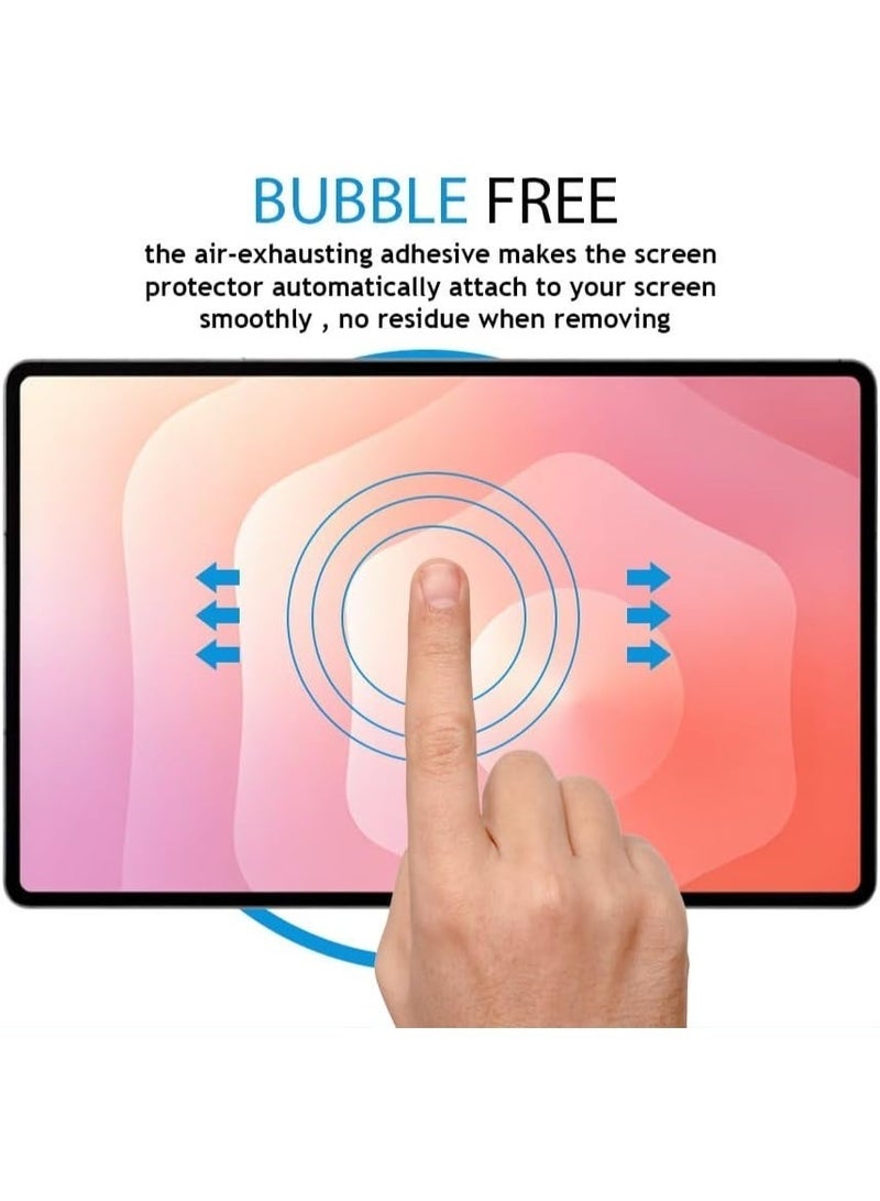 عبوة من قطعتين من واقيات الشاشة المتوافقة مع جهاز سامسونج جالاكسي تاب إس 11 مقاس 11 بوصة (إصدار 2025)، مصنوعة من زجاج مقوى بدرجة صلابة 9H، مقاومة للخدوش وخالية من الفقاعات. - Image 2